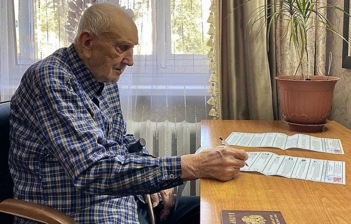 КЧР. Свой выбор сделал 101-летний житель Черкесска, ветеран Великой Отечественной войны Афанасий Петрович Солнышкин