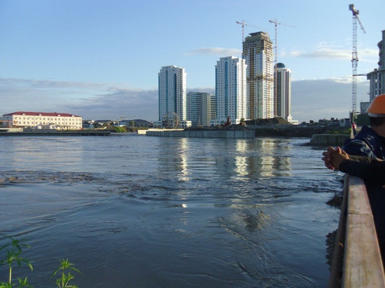 Город в облаке белых акаций