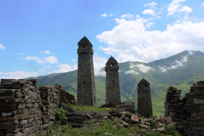 ЧЕЧНЯ. Места возведения крепостных сооружений Чечни Средневекового периода