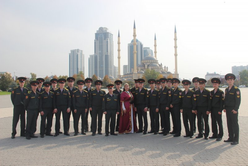 ЧЕЧНЯ.  Завершилась стажировка курсантов Росгвардии в Чеченской Республике
