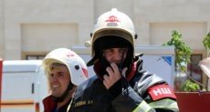 ЧЕЧНЯ.  В ЧР сотрудники МЧС прошли огненную полосу