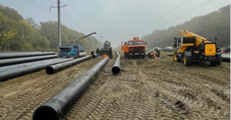 ЧЕЧНЯ. В Гудермесе продолжается строительство магистрального водовода