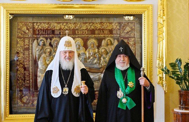 В Москве состоялась встреча Патриарха Кирилла и Католикоса всех армян Гарегина II