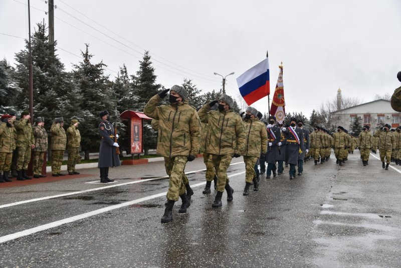 ЧЕЧНЯ.  Грозненская бригада росгвардии отмечает 21-ю годовщину со дня образования