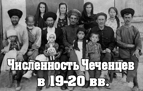 Ю. Эльмурзаев  Динамика роста численности чеченцев в XIX веке.