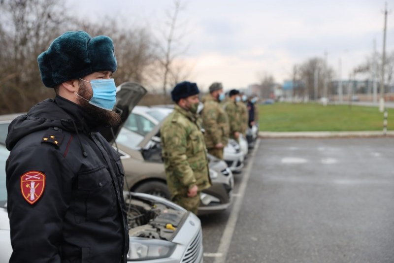 ЧЕЧНЯ. В чеченском управлении Росгвардии прошел смотр личного автотранспорта