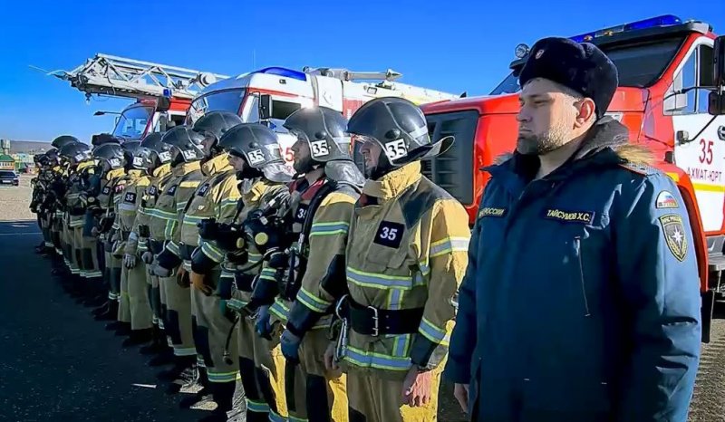 ЧЕЧНЯ. В Ахмат-Юрте прошли пожарно-тактические учения