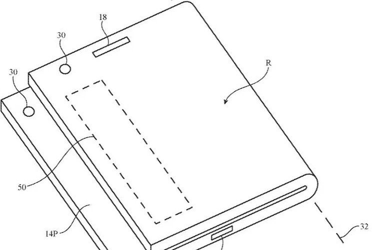 Новый патент описывает ещё один вариант складного iPhone