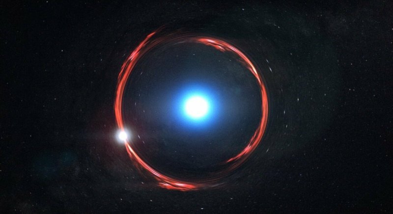В космосе найдено идеальное кольцо Эйнштейна.