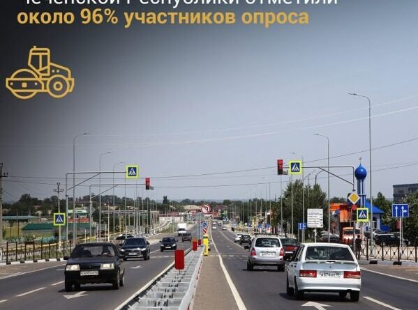ЧЕЧНЯ.  Позитивные изменения на дорогах Чеченской Республики отметили около 96% участников опроса