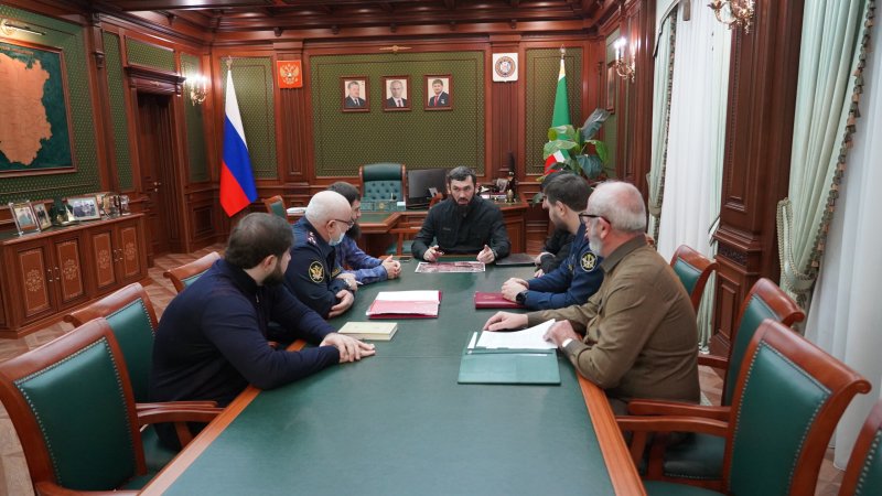 ЧЕЧНЯ.  Председатель Парламента ЧР ознакомился с ходом исполнения поручений Главы ЧР