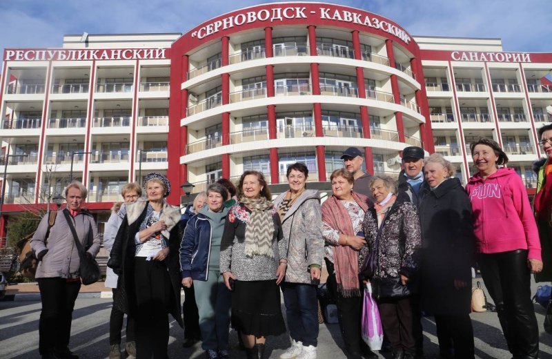 ЧЕЧНЯ. В  «Серноводск-Кавказский» приехала группа пенсионеров из Москвы и Подмосковья