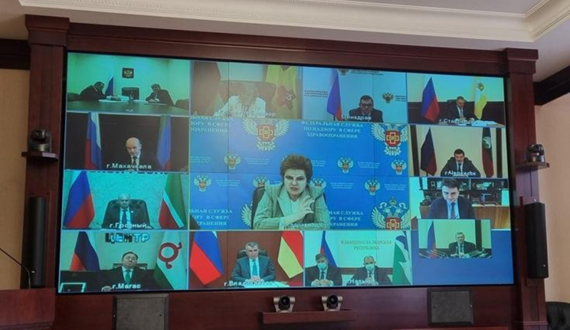 КБР. Глава КБР Казбек Коков принял участие в совещании по эпидситуации в СКФО