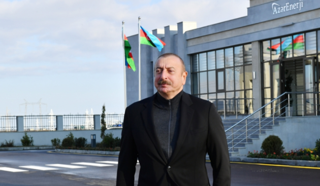АЗЕРБАЙДЖАН. Ильхам Алиев открыл подстанцию "Яшма", связывающую энергосистемы России и Азербайджана