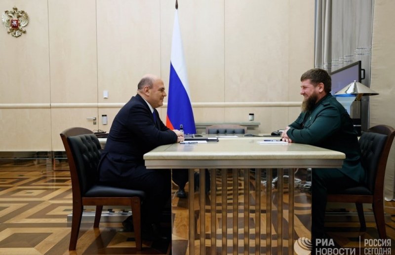 ЧЕЧНЯ. Мушустин похвалил Р. Кадырова за достигнутые социально-экономические успехи в регионе