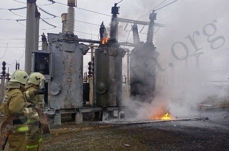 КАЛМЫКИЯ. В Яшкульском районе произошел пожар на электроподстанции