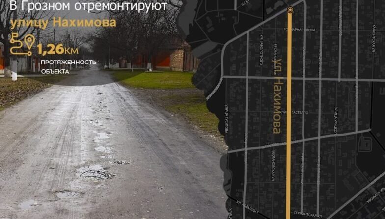 ЧЕЧНЯ.  В Грозном в рамках дорожного нацпроекта отремонтируют улицу Нахимова