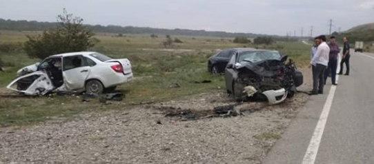ЧЕЧНЯ. В результате ДТП водитель Лада Гранта скончался по дороге в больницу