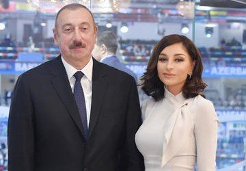 АЗЕРБАЙДЖАН. Ильхам Алиев и Мехрибан Алиева посетили выставку Bakutel-2019