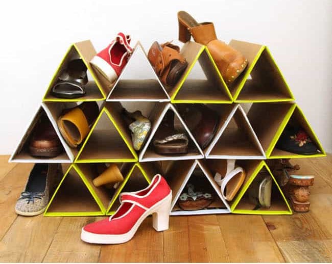15 креативных идей для компактного хранения обуви