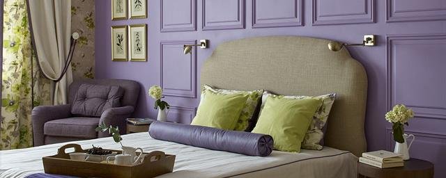 Сочетание фиолетового и зеленого цветов придаст интерьерам вашего дома особый стиль и неотразимость